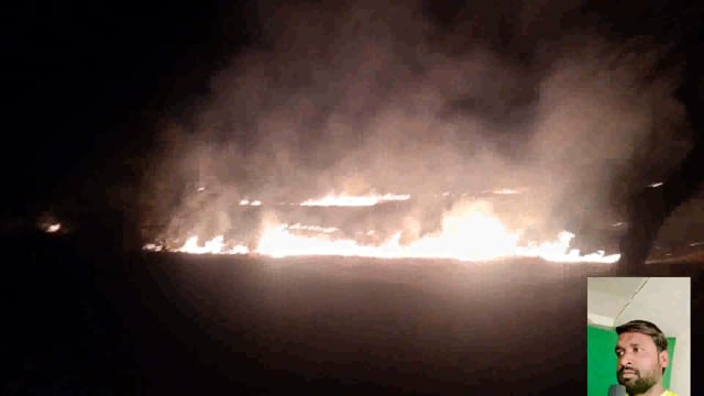 नियमों को ठेंगा दिखा गेहूं का अवशेष को आग लगा रहे हैं किसान मांगरोल