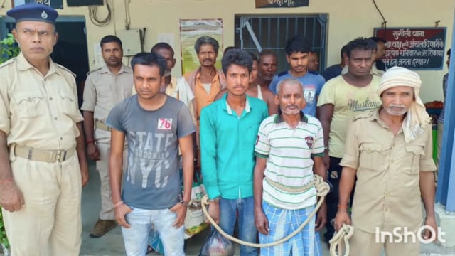 सुगौली पुलिस ने थाना क्षेत्र से अलग-अलग मामलों में 9 लोगो को गिरफ्तार का भेजा जेल।