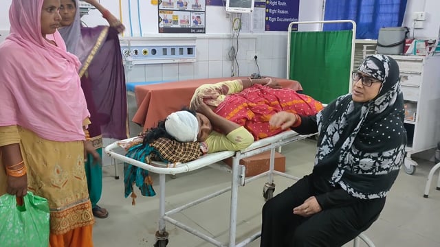 गुलनी में भूमि विवाद में हुई मारपीट में तीन घायल सदर अस्पताल में भर्ती