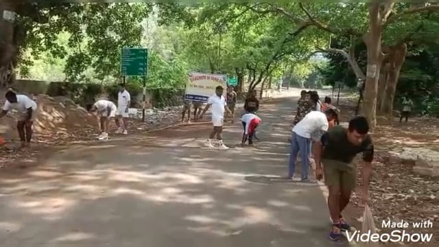 भगवान महावीर की जन्मस्थली जन्मस्थान में एसएसबी की 16 वीं वाहिनी ने चलाया स्वच्छता अभियान