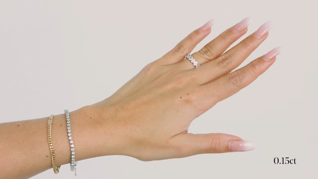 Defined Oval Diamond Band - Video