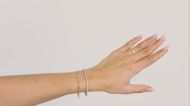 Bezel Set Baguette Band - Video