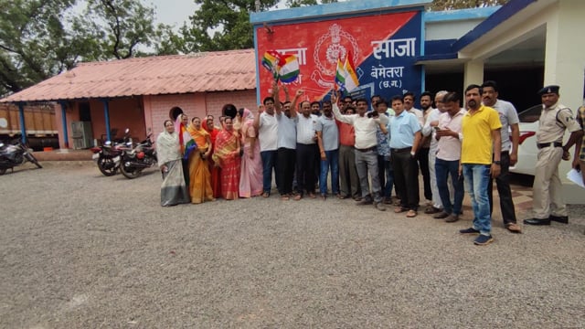 साजा :- जैन गुरु के खिलाफ अभद्र टिप्पणी करने वाले छग क्रांति सेना के  अध्यक्ष अमित बघेल के खिलाफ दर्ज किये शिकायत 