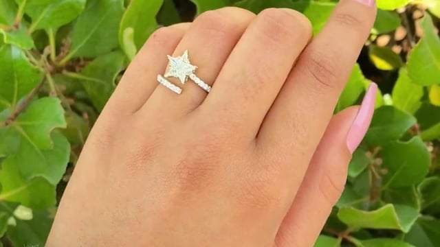 Shooting Star Engagement Ring