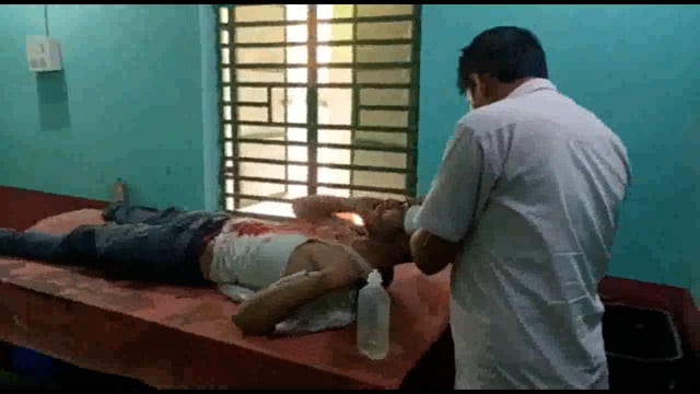 ट्रैक्टर ट्रॉली की टक्कर से एक मजदूर जख्मी