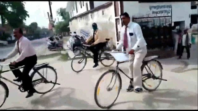 #महाविद्यालय के छात्र निकाली साइकिल रैली