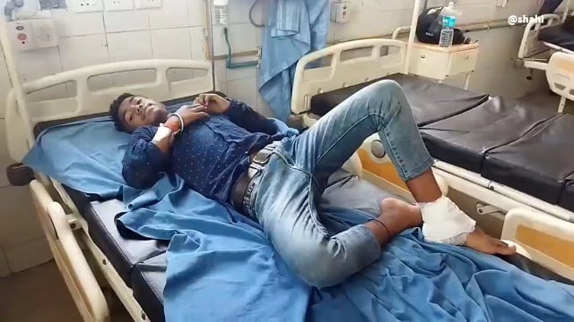 मोटरसाइकिल हुआ दुर्घटना ग्रस्त मौके पर सवार हुए जख्मी