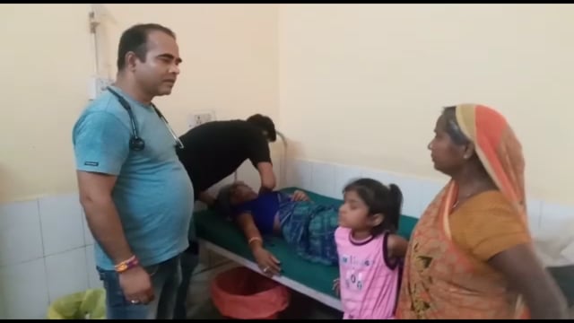 मनायता पुर गांव में देवर ने भाभी को पीटकर किया घायल सीएससी में कराया गया भर्ती