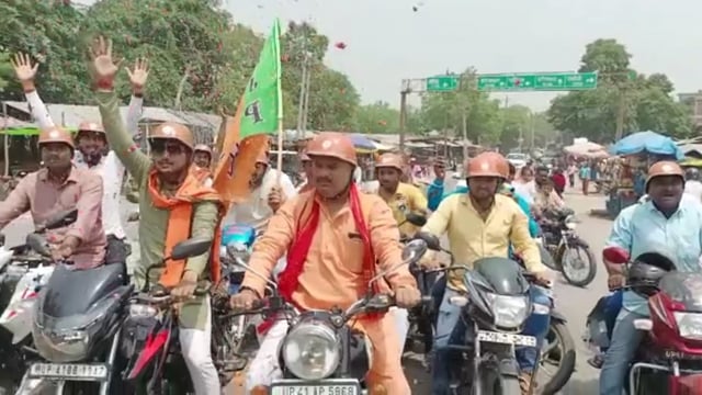 सिरौलीगौसपुर में केंद्र सरकार के 8 वर्ष पूरे होने पर भाजपा युवा मोर्चा के कार्यकर्ताओं ने निकाली बाइक रैली 