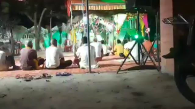 ग्राम पंचायत चौकड़िया जन कल्याण हेतु लोगों द्वारा किया गया श्रीमद् भागवत कथा का भव्य आयोजन