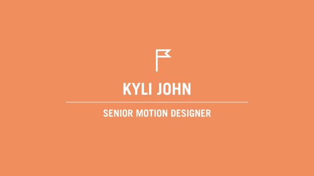Kyli John - Senior Motion Designer