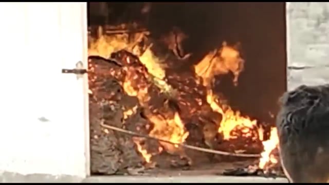 परसरा स्थित पूर्व BJP विधायक संजय कुमार गुप्ता की धान मिल में लगी भीषण आग,फायर ब्रिगेड की 4 गाड़ियों ने आग पर पाया काबू