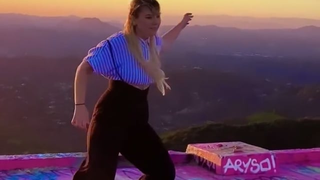 Sunset Shuffle BTS in Hightops
