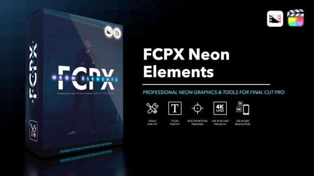 FCPX Neon Elements — Final Cut Pro Plugin | Pixel Film Studios