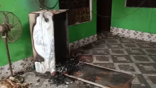 बदोसराय में शॉर्ट सर्किट से घर में लगी आग बाल बाल टला बड़ा हादसा 