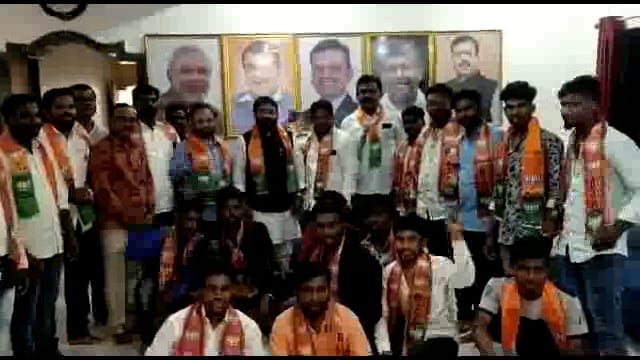 माजी आमदार सुधाकर भालेराव यांच्या उपस्थितीमध्ये अनेक युवकांचा भाजपात प्रवेश