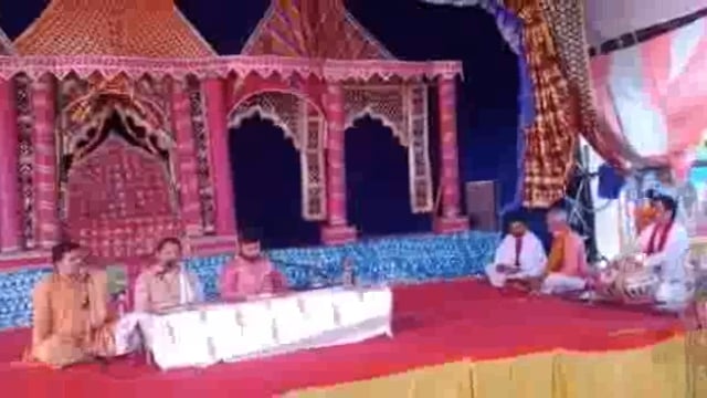 तुवन मंदिर प्रांगण में हो रहा है श्री राम कथा का आयोजन