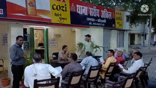 प्रभारी निरीक्षक सराय अकिल ने सेवानिर्वत अर्धसैनिक बलों के साथ की बैठक