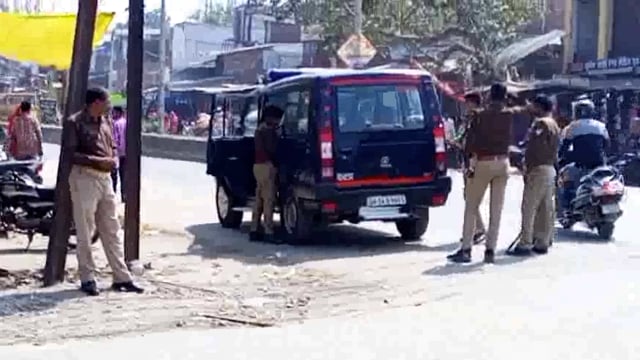 भारत बंद के आवाहन पर सतर्क दिखी महोली पुलिस