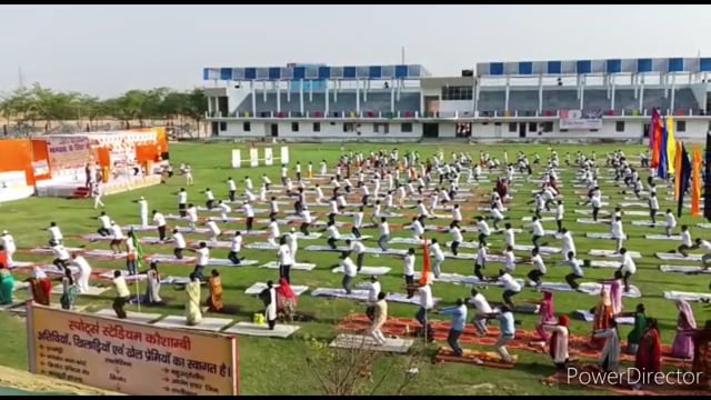 8 वॉ अंतरराष्ट्रीय योग दिवस मनाया गया