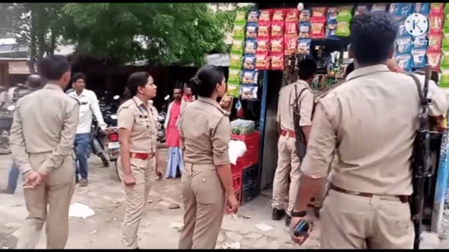 जनपद बहराइच महसी थाना प्रभारी हरदी ने किया पैदल गस्त दिलाया सुरक्षा का अहसास