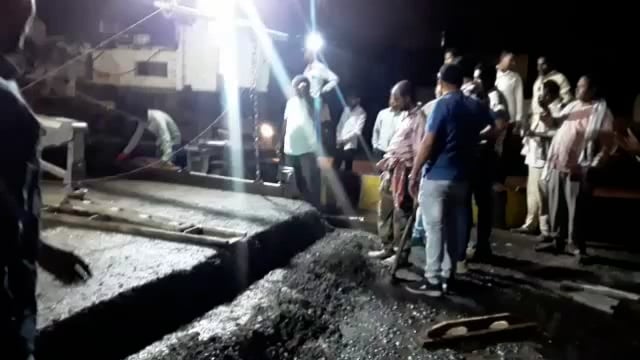 छत्रपती शिवाजी महाराज चौक ते उदयगिरी महाविद्यालय पर्यंतच्या रस्त्याच्या कामाला सुरुवात