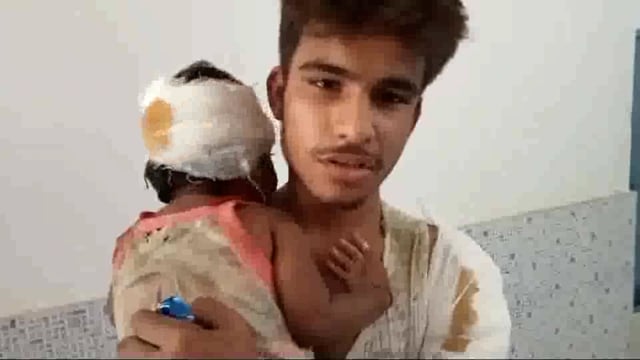 चपरी गांव में बाइक दुर्घटना में डेढ़ वर्षीय बच्ची सहित बाइक चालक हुआ जख्मी