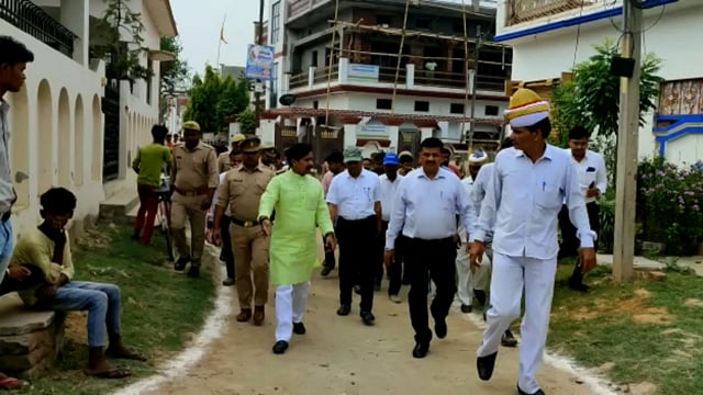 बहराइच श्रम एवं सेवा योजना मंत्री अनिल राजभर ने बहराइच में मलिन बस्ती का किया निरीक्षण