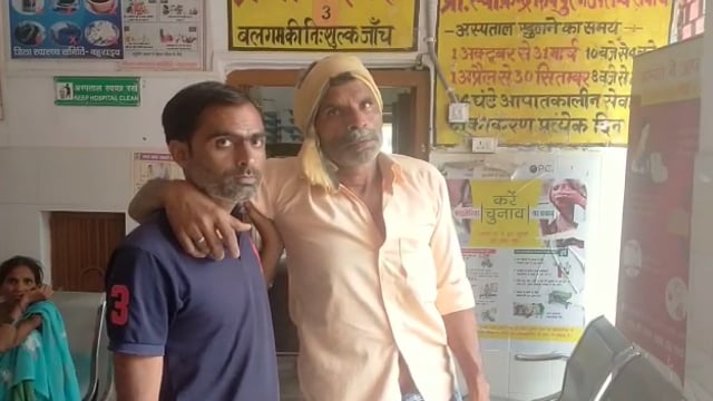 धान की नर्सरी गाय के द्वारा चर जाने का विरोध करने पर दो पक्षों में जमकर हुई मारपीट चली लाठियां