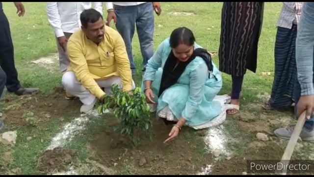 जिला पंचायत अध्यक्ष कल्पना सोनकर ने किया पौधरोपण