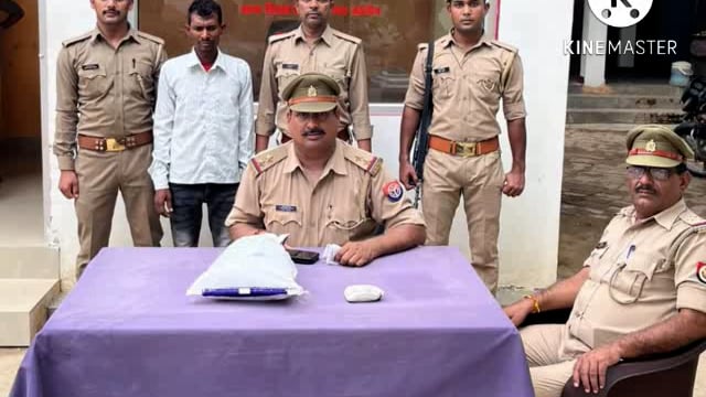 जालौन की सिरसाकलार थाना पुलिस ने 1 किलो 350 ग्राम गांजा के साथ युवक को किया गिरफ्तारी