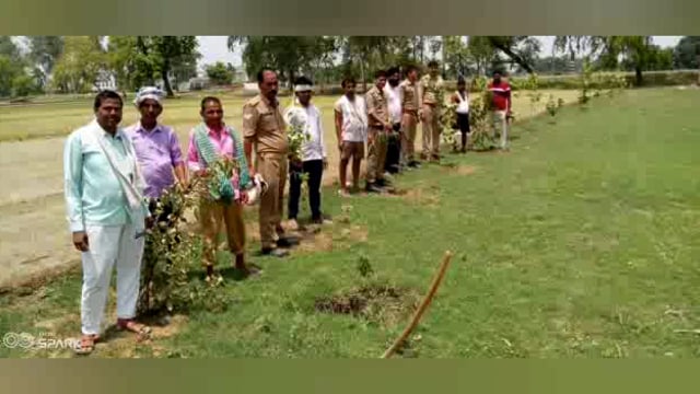 लखीमपुर खीरी (यूपी) रेहरिया चौकी इंचार्ज पवन प्रताप सिंह ने किया वृक्षारोपण दी जानकारी