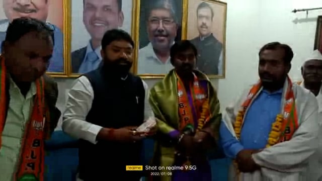 तालुक्यातील टायगर सेनेचे कार्यकर्ते भारतीय जनता पार्टीत प्रवेश केला,माजी आमदार सुधाकर भालेराव यांची माहिती