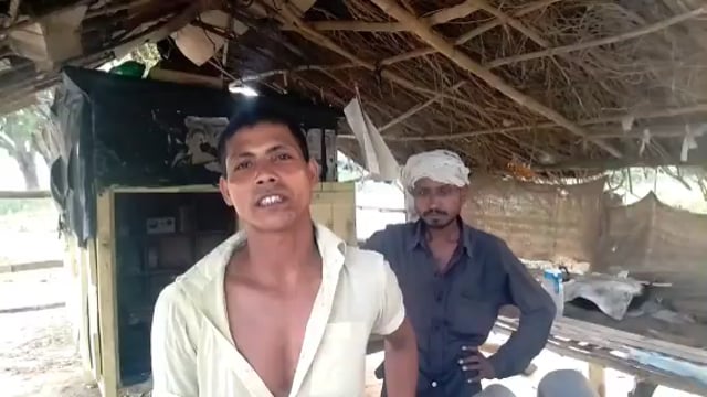 वजीरगंज ,हाईटेंशन लाइन का खंभा गिरने से एक दर्जन गांव की विद्युत आपूर्ति ठप