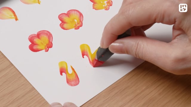 ハート・花・孔雀