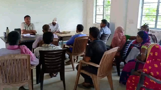 पंचायत सरकार भवन बलुआ में ग्राम कचहरी का हुआ आयोजन, कुल 2 मामलों पर हुई सुनवाई