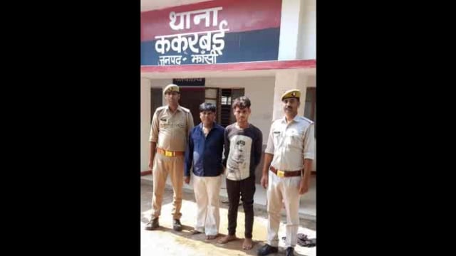 ककरवई पुलिस द्वारा शांति भंग के आरोप में दो लोगों पर की कार्यवाही