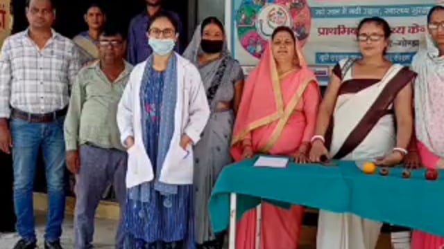 वजीरगंज के उप स्वास्थ्य केंद्र पिपरी में जन आरोग्य मले का हुआ आयोजन 