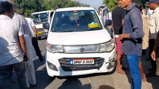 गल्लामंडी के पास कार ने बाइक सवार को मारी टक्कर सिर में आई गंभीर चोट CHC में भर्ती इलाज जारी ।
