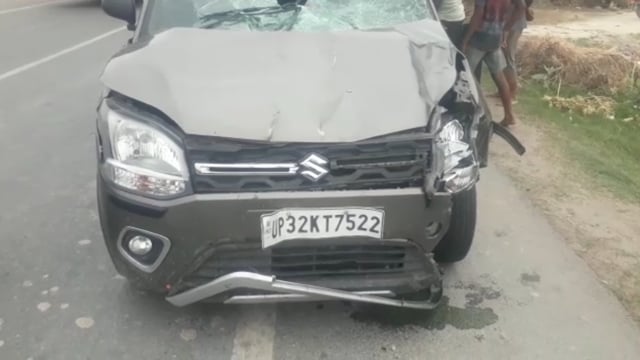 गुलाल पुरवा के पास तेज रफ्तार चार पहिया वाहन ने साइकिल सवार को मारी टक्कर एक मौत एक घायल