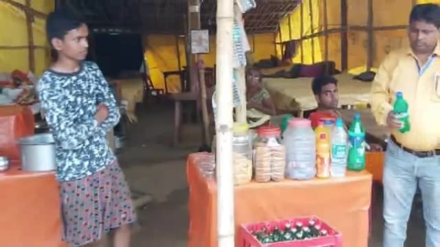 कांवरिया पथ पर लगे खाद्य पदार्थ के ढावों की गयी जांच 