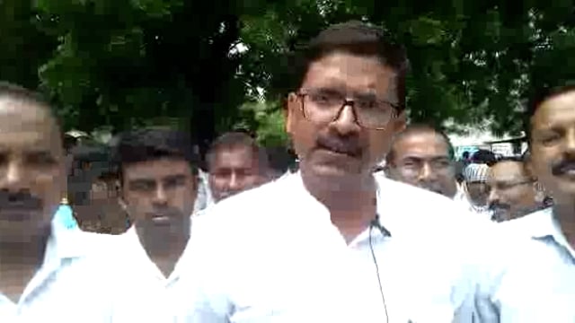 रायबरेली शहर में कांग्रेसियों ने किया विरोध प्रदर्शन।