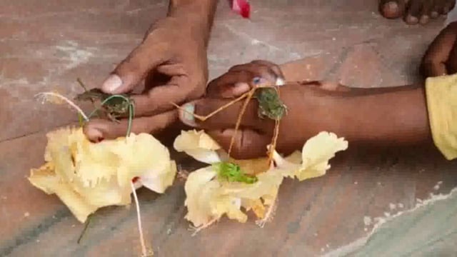 सिमरी बख्तियारपुर प्रखंड के भोरा गांव स्थित एक मंदिर पर बारिश के लिए किसानों ने मेंढक मेढ़की की कराई शादी