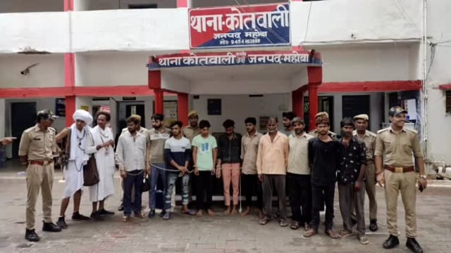 शहर कोतवाली पुलिस ने 13 लोगों को हिरासत में लेकर किया शान्तिभंग में पाबन्द