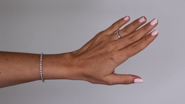 East West Emerald Cut Band - Video