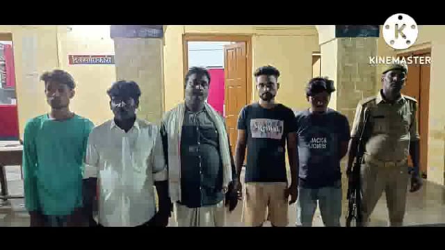 टिकैतनगर पुलिस ने 5 जुआरियों को किया गिरफ्तार 