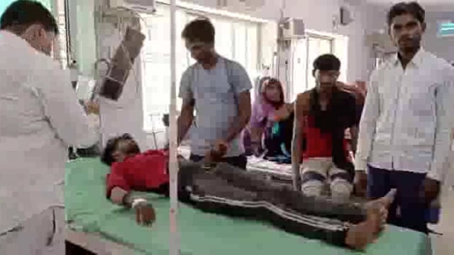 हाईटेंशन लाइन की चपेट में आया ई-रिक्शा 