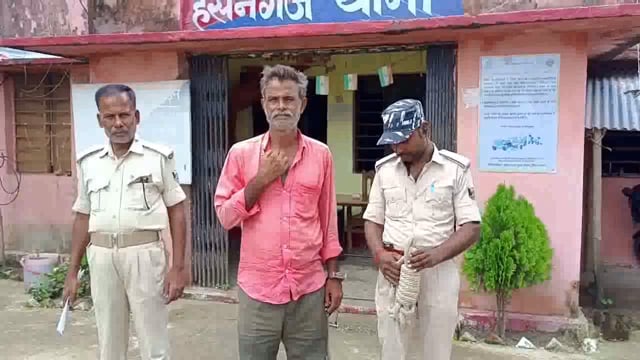 ठेगुआ चौक पर शराब पीकर हो हंगामा करने के आरोप में एक व्यक्ति को हसनगंज पुलिस ने पकड़ कर भेजा जेल