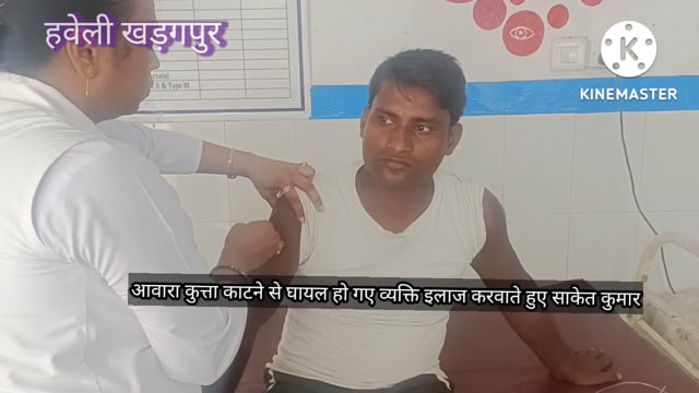 हवेली खड़गपुर में पागल कुत्ते के  आतंक से विभिन्न विभिन्न जगहों पर 12 लोग हुए घायल