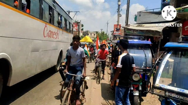 आजादी के अमृत महोत्सव कार्यक्रम के तहत हर घर तिरंगा लगाने के लिए प्रभात फेरी का आयोजन